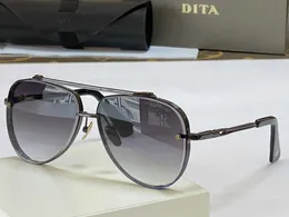 남성 선글라스를위한 Dita Mach Six Top Original Designer Sunglasses Man Fashionable Retro Luxury 브랜드 안경 패션 디자인 여성 선글라스 금속 B 7m02