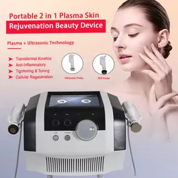 Ultrassom de plasma com alças duplas, de alta qualidade, levantamento facial, aperto da pele, ultrassom, desintoxicação linfática, dispositivo de redução de edema