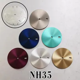 Watch Repair Kits Modified Solid Color Scaleless Face 28.5MM Non Luminous Metal Dial Suitable For NH35/36 Movement