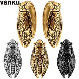 Stud Vanku 2pcs Böcek Kulak Askıları Uzatılmış Kulaklar için Ağırlıklar Tapalar Vücut Piercing Tünelleri 316LSTINILLARILMAK ÇELİK VÜCAK MİDERLERİ 231020