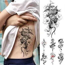 Tatuagem Temporária Tattoo Perfeita Flor Rosa Na Mão Homens