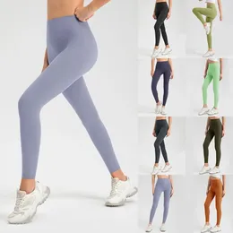 Yoga outfit Fitness Sport Leggings for Women High Maist Mage Control Running Pants Womens Workout Athletic Gym 231020