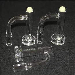 Torre de controle Terp Slurper Quartz Banger Fumar Borda chanfrada Unhas de quartzo sem costura com mármore de vidro Pilares de quartzo rubi para tubos de plataformas Dab