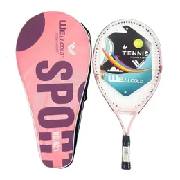 Squash Racquets 23Im 21 tum Childrens Tennis Rackets nybörjare Set Youth Student Children Online Racket 231020