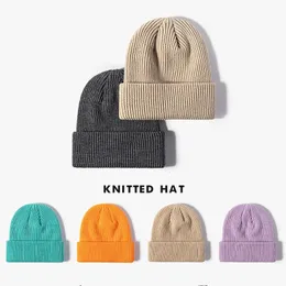 Hüte mit breiter Krempe Eimer BISENMADE Lässige Strickmütze für Männer und Frauen Mode sechseckige warme Gehörschutzkappe Herbst Winter Skullies Beanies 231020