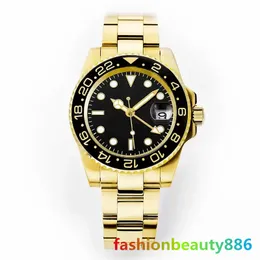 U1 AAA Luxury Watch Clean CF II GMT 3186 PEPSI Automatiska män KLAVER Rödblå keramik Black Dial 904L Jubileesteel Armband Super Edition Samma serie