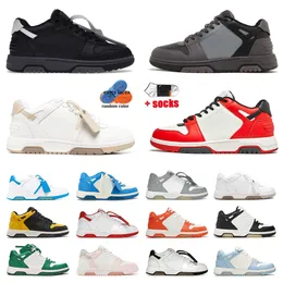 Out Of Office Sneaker Womens Mens Designer Shoes Black Gradient White Sand Celadon Blue Red Green Gray Lemon Yellow Orange Pink Fashion Luxury Trainers Walking