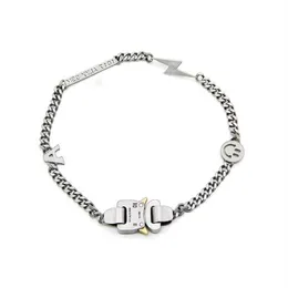 1017 ALYX STUDIO LOGO alloy Chain necklace Bracelet belts Men Women Hip Hop Outdoor Street Accessories Festival Gift ship284m