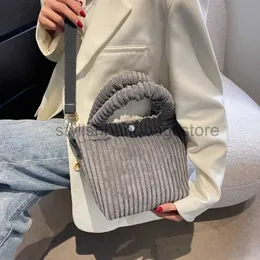 Torby na ramię Corduroy Worka dla kobiet jesienna zima nowe miękkie torebki Śliczne pojemniki moda swobodna żeńska crossbody ramię torby na forstylishhandbagsstore