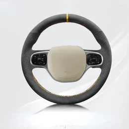 Чехлы на руль, подходящие для LEAPMOTOR 2023 C11, сшитый вручную замшевый чехол