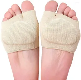 Women Socks Silicone Pads Supports Sole Sock Half Blisters Toe Gel Calluses Metatarsal Prevent Forefoot Bunion Cushion Sleeve