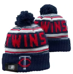 Twins Beanie Minnesota Beanies All 32 Teams Knitted Cuffed Pom Men's Caps Baseball Hats Striped Sideline Wool Warm USA College Sport Knit hats Cap For Women a2