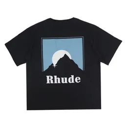 23ss rhude mens t shirt high quality tess designer casual fashion short sleeve europe america men women round neck tshirts big size au