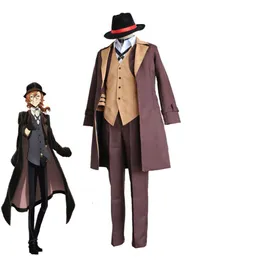 cosplay Eraspooky Nakahara Chuya Bungou Stray Dogs Manga Anime Uomini Halloween Party Costume Cosplay per giochi per adulti Abbigliamentocosplay