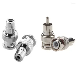 PCS BNC Male Clop إلى RCA Female RF Coaxial Connector for CCTV Video