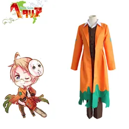 Cosplay Aph America Alfred F. Jones Cosplay Axis Powers Hetalia Portakal Kostümleri Yetişkinler Süslü Kostüm Cadılar Bayramı Partisi için Tam Set