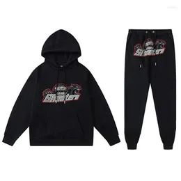 Męskie dresy męskie Ubranie Zestaw Trape Trap Star Shooter Sportswear Spodni 2 -częściowy garnitur moda hip hop streetw303z