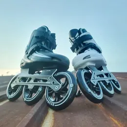 Buz patenleri satır içi roller ayakkabılar 125mm tekerlekler paten pateni silindirleri ayakkabı buz patenli profesyonel slalom yeni başlayanlar erkek kadın spor ayakkabılar 231019