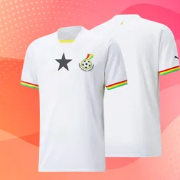 22 Ghana Soccer Jersey National Team THOMAS SCHLUPP J.AYEW KUDUS AIDOO.JR MILIVOJEVIC Amartey Home Away Afena SERGEL Men 22 2023 White Football Shirt