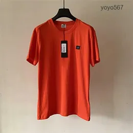 2023 Verão CP Homens Camisetas Puro Algodão Crewneck Manga Curta Jovens Estudantes Simples Solto Meia Cor Sólida Camiseta Top CP Comapny Designer Stones Island 1E8N