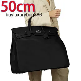 Leather Handbag Brand Designer Customized Version 50CM HAC large travel large leather travel domineering men's L lh
