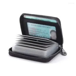 Titolari di carta 20 slot per carte PU Business Bank Credit Bus ID Holder Cover Portamonete Anti smagnetizzazione Portafogli Borsa Organizzatore