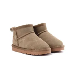 Clássico Ultra Mini Bota mulheres homens australiano austrália botas planas quentes inverno cheio de pele fofo peludo cetim EUA GS 585401 mulheres crianças botas US 3-14 09