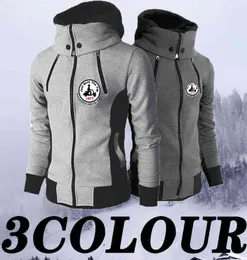 2023new Men039s Autumn and Winter Jott Sweatshirts Warm Windproof Man Jacket Double Zipper Fashion Hooded Sport Clothing S4xl9151878