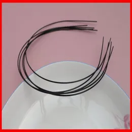 20 Stück schwarze 1–2 mm dicke Haar-Stirnbänder aus glattem Metalldraht in Blei und Nickel, Schnäppchenpreis für Bulk227h