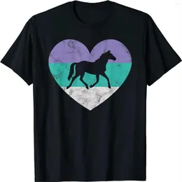 Men's T Shirts Horse Gift Shirt For Women & Girls Retro Vintage Cute268L