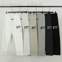 Tasarımcı Sokak Giyim Erkek Pantolon Klasik 1977 Mektup Baskı Gevşek Drawstring Büyük Boy Yüksek Sokak Eşyaları Joggers Hip Hop T228G