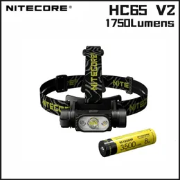 Utomhusgadgets HC65 V2 USB -laddningsbara LED -strålkastare med 3500mAh NL1835HP låg temperaturbeständig -40C batteri utomhus strålkastare 231018