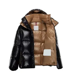 Topstoney Autumn and Winter New Color Matching Down Jacket Ladies Short White Duck Down Hooded Loose Coat 2108