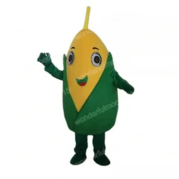 Performance Corn Mascot Costume Wysokiej jakości karnawałowe prezenty Hallowen unisex dorosłych gier