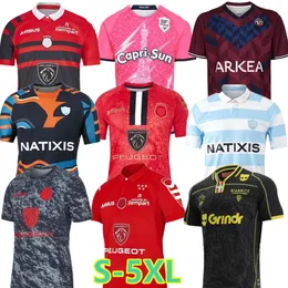 22 23 Biarritz Racing 92 Rugby Jerseys Maillot 2023 Stade Francais Paris Union Toulouser Bordeaux Begles Home Away Perpignan Ernest Wallon Warm Up Size Size S-5XL