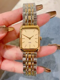 Relógio de luxo masculino designer relógio preto mostrador romano aço inoxidável movimento pulseira relógio de quartzo de alta qualidade relógio de moda tag relógios femininos 22 * 25mm 115