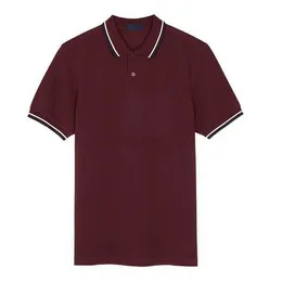 a1 Moda-Uomo Polo classica Fred Inghilterra perry Cotone manica corta NUOVO arrivato Estate Tennis Polo in cotone Bianco Nero abito formale 8 JXDW