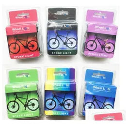 Festa Favor 100 Pcs Colorf Bicicleta Roda LED Flash Light Bicicleta Ciclismo Falou Lâmpadas 2M Fio De Cobre String Vae Ca Home Jardim Festivo Parte Dhwzr