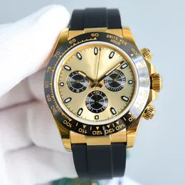 Хронограф ручной часы Автоматические механики 7750 Дизайнер движения дизайнерские часы 40 -миллиметровые сапфиры светящиеся мужские наручные часы Водонепроницаемые 904L из нержавеющей стали Montre de Luxe