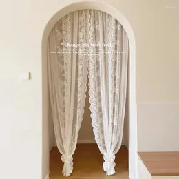 Занавеска 2023, дверная кружевная дорогая спальня для девочек, красивая декоративная перегородка, белая марлевая арка
