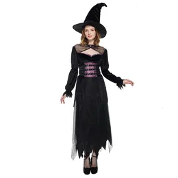 cosplay Eraspooky New Halloween for Women Wicked Costume Performance Drama Masquerade Sexy Witch Dress with Hatcosplay