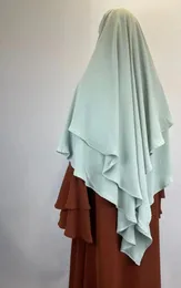 エスニック服ロングキマールヒジャーブラムダンイードイスラム教徒ヘッドカーフ女性ターバンキマーズジュバイスラムヒジャーブムスルマン祈りの衣服niqab