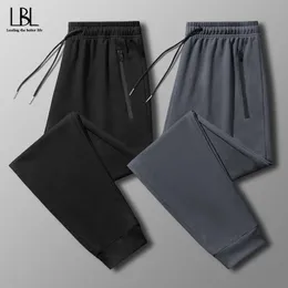 Calças masculinas outono e inverno calças casuais masculinas moda cor sólida sweatpants homens na moda solta respirável calças de carga 231019