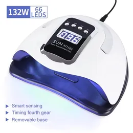 Nail Dryers Nail Dryer SUNX11 Max 132/114/90/72/36W UV LED Lamp For Drying All Gel Polish Timer Auto Sensor Manicure Pedicure Tools Ice Lamp 231020