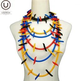 قلادة مختنقات ukebay قلادة القلادة متعددة الألوان قلادة النساء القوطية سلسلة السترات اليدوية المجوهرات المطاطية الملحقات الحفلات قلادة 1300x