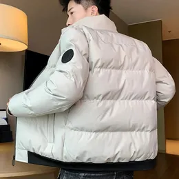 Männer Unten Parkas Männer CottonPadded Parka Jacke 2023 Winter Trend Tiger Kopf Gepolsterte Puffer Dicken Casual Jacken Männlichen Mäntel 231020