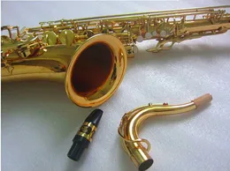 Saxofone tenor bb STS-80II modelo sax de latão dourado b plano instrumento musical profissional com acessórios de caixa