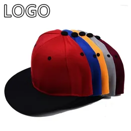 Ballkappen WZCX Flat Edge Stitching Farbe Einstellbar Sonnenschutz Baseball Cap Hip Hop Schattierung Frühling Sommer Männer Papa Hut Unisex Snapback