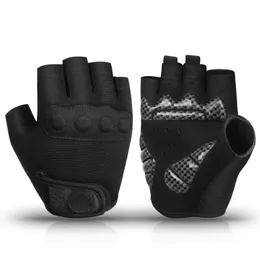 Cykelhandskar Cyklinghandskar Mountain Bike Gloves Half Finger Road Racing Bicycle Glove Breattable Shock-Absorbing Cyklinghandskar för män Kvinnor 231020