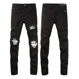 Herren-Designer-Jeans, modische Blcak-Schleiflochhose, gewaschene Biker-Hose, modisch, lässig, reif, trendige Denim-Hose, Hip Hop, mo301k